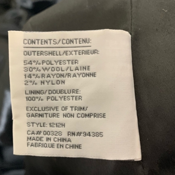 Vintage Novelti  Pea Coat Wool Blend - Picture 12 of 12